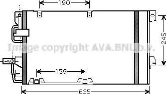 Ava Quality Cooling OL5326D - Конденсатор кондиционера autospares.lv