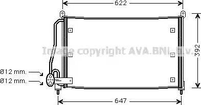 Ava Quality Cooling OL 5295 - Конденсатор кондиционера autospares.lv