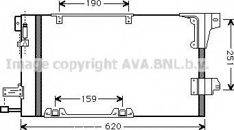 Ava Quality Cooling OL 5251 - Конденсатор кондиционера autospares.lv