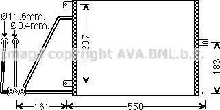 Ava Quality Cooling OL 5265 - Конденсатор кондиционера autospares.lv