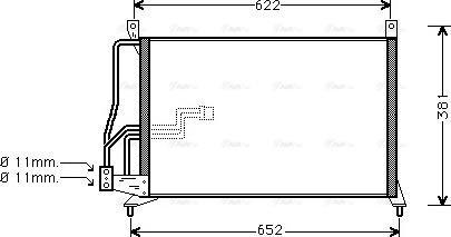 Ava Quality Cooling OL 5231 - Конденсатор кондиционера autospares.lv