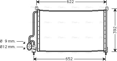 Ava Quality Cooling OL 5229 - Конденсатор кондиционера autospares.lv