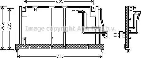 Ava Quality Cooling OL 5225 - Конденсатор кондиционера autospares.lv