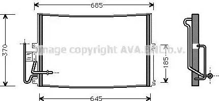 Ava Quality Cooling OL 5274 - Конденсатор кондиционера autospares.lv