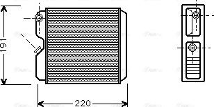 Ava Quality Cooling OL 6240 - Теплообменник, отопление салона autospares.lv