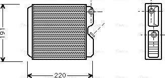 Ava Quality Cooling OL 6243 - Теплообменник, отопление салона autospares.lv