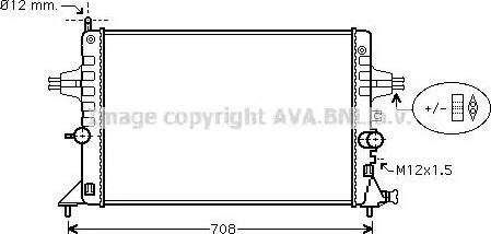 Ava Quality Cooling OL 2440 - Радиатор, охлаждение двигателя autospares.lv