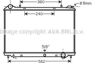 Ava Quality Cooling OL 2441 - Радиатор, охлаждение двигателя autospares.lv