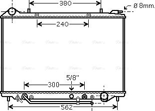 Ava Quality Cooling OL 2405 - Радиатор, охлаждение двигателя autospares.lv