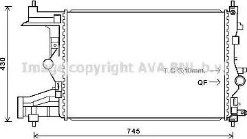 Ava Quality Cooling OL 2484 - Радиатор, охлаждение двигателя autospares.lv