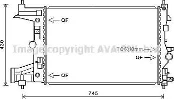 Ava Quality Cooling OL 2486 - Радиатор, охлаждение двигателя autospares.lv