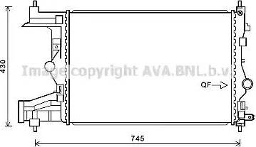 Ava Quality Cooling OL 2487 - Радиатор, охлаждение двигателя autospares.lv