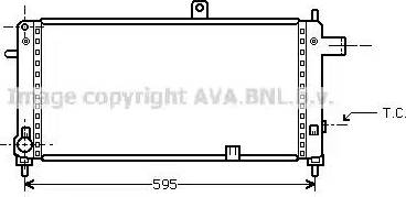 Ava Quality Cooling OL 2054 - Радиатор, охлаждение двигателя autospares.lv