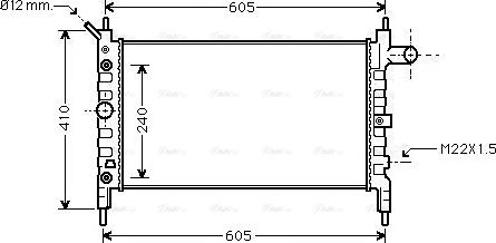 Ava Quality Cooling OL 2026 - Радиатор, охлаждение двигателя autospares.lv