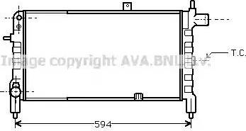 Ava Quality Cooling OL 2074 - Радиатор, охлаждение двигателя autospares.lv