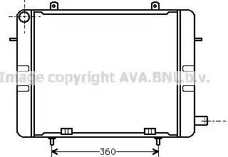 Ava Quality Cooling OL 2155 - Радиатор, охлаждение двигателя autospares.lv