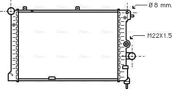 Ava Quality Cooling OL 2168 - Радиатор, охлаждение двигателя autospares.lv