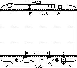 Ava Quality Cooling OL 2180 - Радиатор, охлаждение двигателя autospares.lv