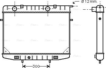 Ava Quality Cooling OL 2188 - Радиатор, охлаждение двигателя autospares.lv