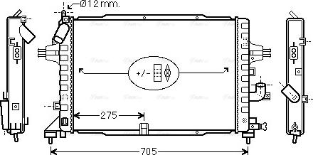 Ava Quality Cooling OLA2364 - Радиатор, охлаждение двигателя autospares.lv