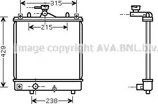 Ava Quality Cooling OL 2330 - Радиатор, охлаждение двигателя autospares.lv