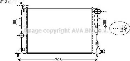 Ava Quality Cooling OL 2296 - Радиатор, охлаждение двигателя autospares.lv