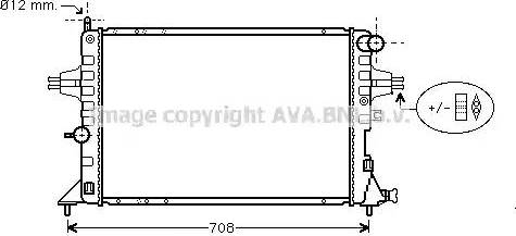 Ava Quality Cooling OL 2293 - Радиатор, охлаждение двигателя autospares.lv