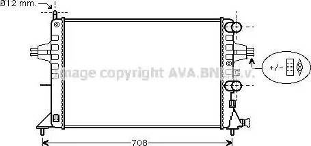 Ava Quality Cooling OL 2255 - Радиатор, охлаждение двигателя autospares.lv