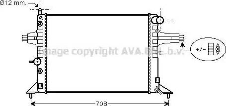 Ava Quality Cooling OL 2256 - Радиатор, охлаждение двигателя autospares.lv