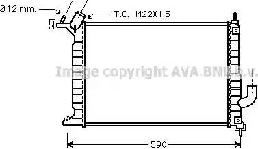 Ava Quality Cooling OL 2275 - Радиатор, охлаждение двигателя autospares.lv