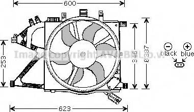 Ava Quality Cooling OL 7520 - Вентилятор, охлаждение двигателя autospares.lv