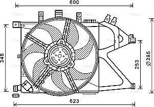 Ava Quality Cooling OL7660 - Вентилятор, охлаждение двигателя autospares.lv