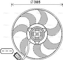 Ava Quality Cooling OL7670 - Вентилятор, охлаждение двигателя autospares.lv