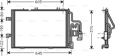 Ava Quality Cooling OLA5307 - Конденсатор кондиционера autospares.lv