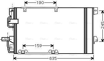 Ava Quality Cooling OLA5326D - Конденсатор кондиционера autospares.lv