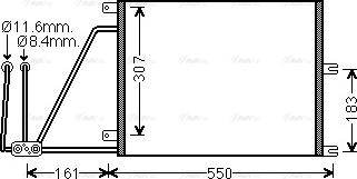 Ava Quality Cooling OLA5265 - Конденсатор кондиционера autospares.lv