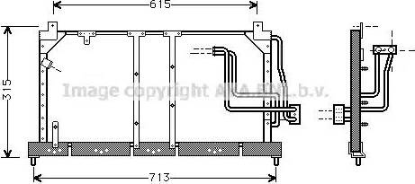 Ava Quality Cooling OLA5224 - Конденсатор кондиционера autospares.lv