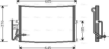 Ava Quality Cooling OLA5274 - Конденсатор кондиционера autospares.lv