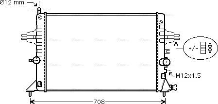 Ava Quality Cooling OLA2440 - Радиатор, охлаждение двигателя autospares.lv