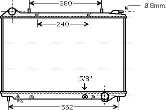 Ava Quality Cooling OLA2441 - Радиатор, охлаждение двигателя autospares.lv