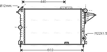 Ava Quality Cooling OLA2119 - Радиатор, охлаждение двигателя autospares.lv