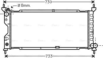 Ava Quality Cooling OLA2185 - Радиатор, охлаждение двигателя autospares.lv