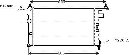 Ava Quality Cooling OLA2183 - Радиатор, охлаждение двигателя autospares.lv