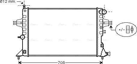 Ava Quality Cooling OLA2296 - Радиатор, охлаждение двигателя autospares.lv