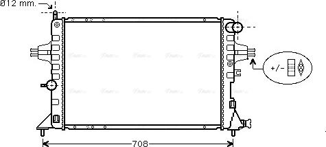 Ava Quality Cooling OLA2293 - Радиатор, охлаждение двигателя autospares.lv