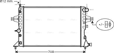 Ava Quality Cooling OLA2254 - Радиатор, охлаждение двигателя autospares.lv