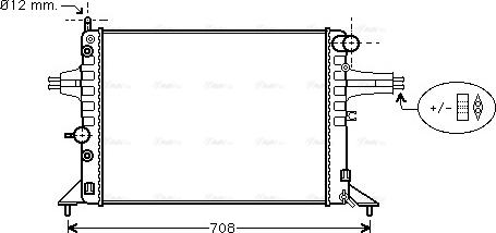 Ava Quality Cooling OLA2256 - Радиатор, охлаждение двигателя autospares.lv