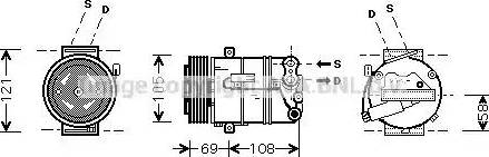 Ava Quality Cooling OL K427 - Компрессор кондиционера autospares.lv