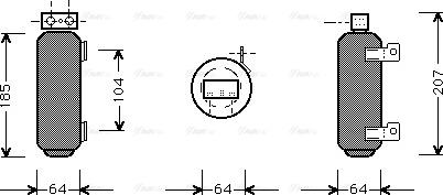 Ava Quality Cooling OL D282 - Осушитель, кондиционер autospares.lv