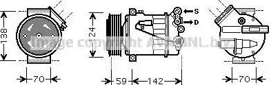 Ava Quality Cooling OL K450 - Компрессор кондиционера autospares.lv